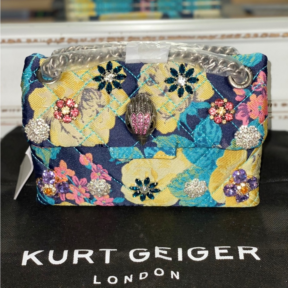 Kurt Geiger London Mini Kensington Fabric Convertible Crossbody Bag